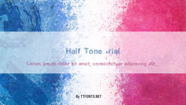 Half Tone Arial example